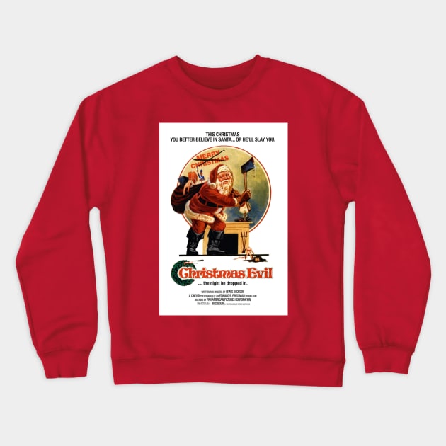 Christmas Evil Crewneck Sweatshirt by zombill